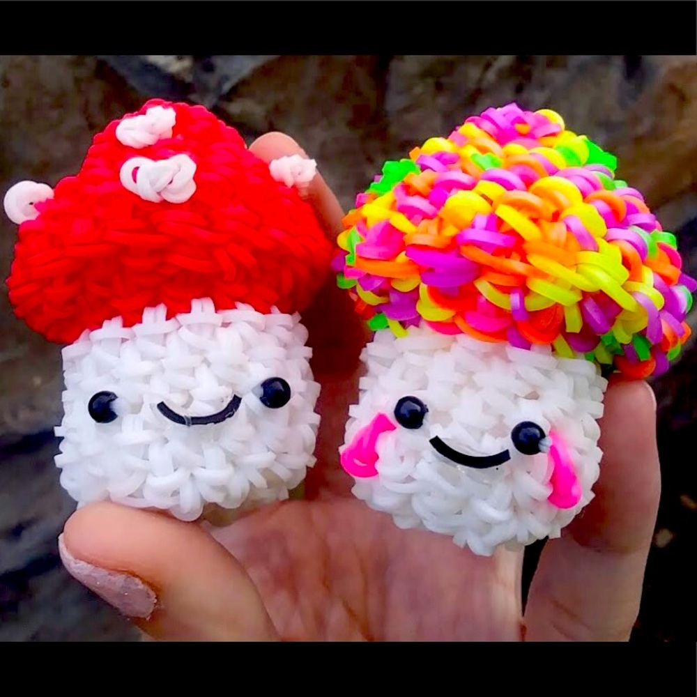 Cute Mushroom Friend Figures (Two Pack)
